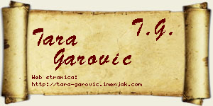 Tara Garović vizit kartica